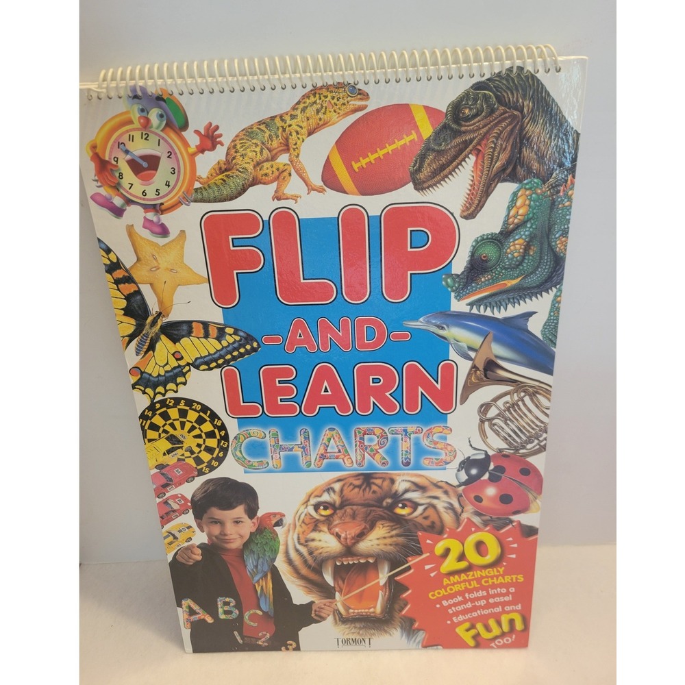 Tormont Flip and Learn Charts OS Multicolor 20 Educational Easel Charts 1998